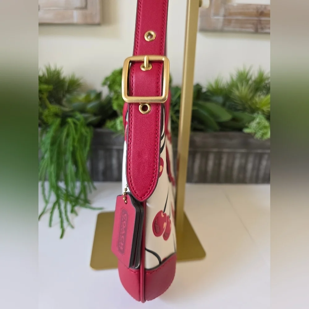 Coach Hamptons Hobo Cherry Print Bag/Y2K Archive Re-Edition-Like New - Picture 5 of 13